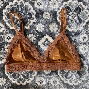 Shiny Lace Bralette